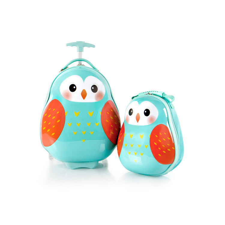 Travel Tots Owl - Set bagaje și rucsac pentru copii