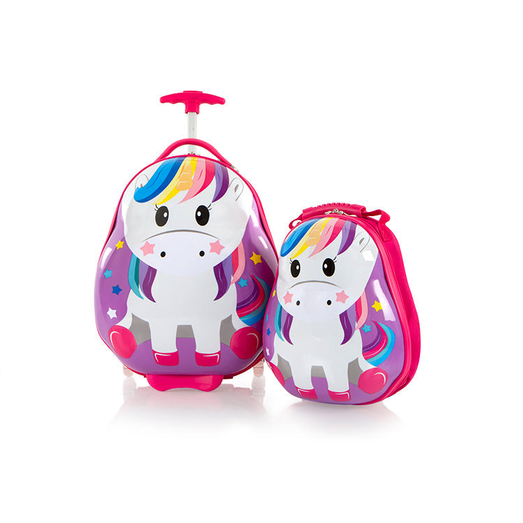 Travel Tots Unicorn - Set de bagaje și rucsac pentru copii